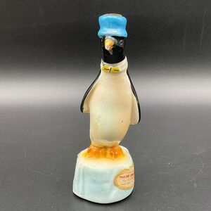 Vintage‎ Penguin Figurine 6" Ceramic With Blue Hat Hulse Import Modello Deposit